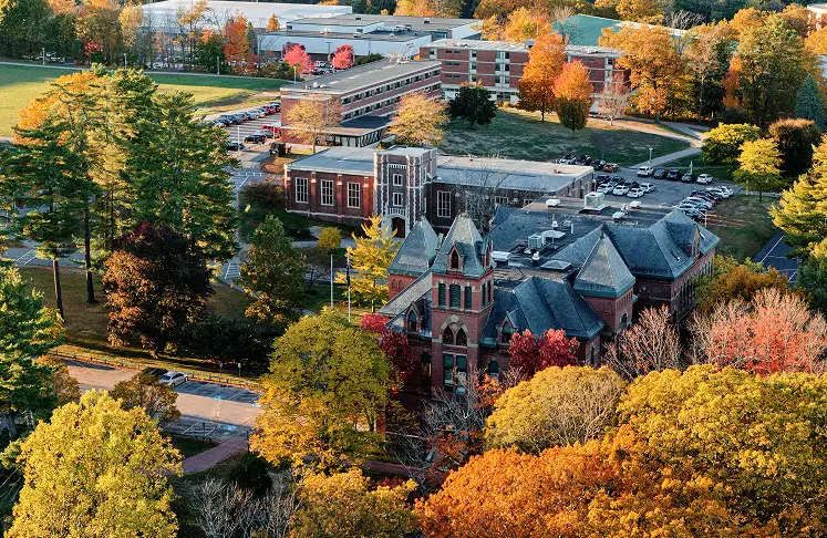 aerial view of university of southern maine